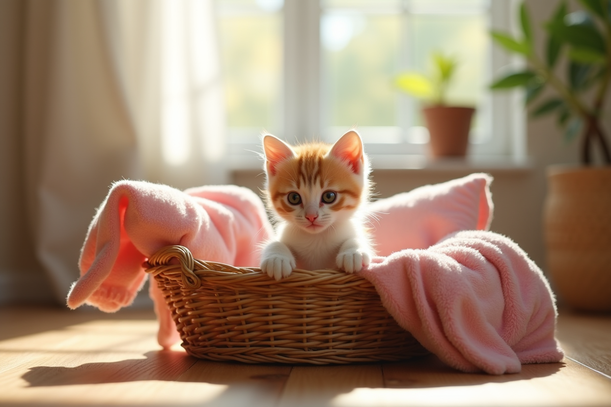 chaton panier