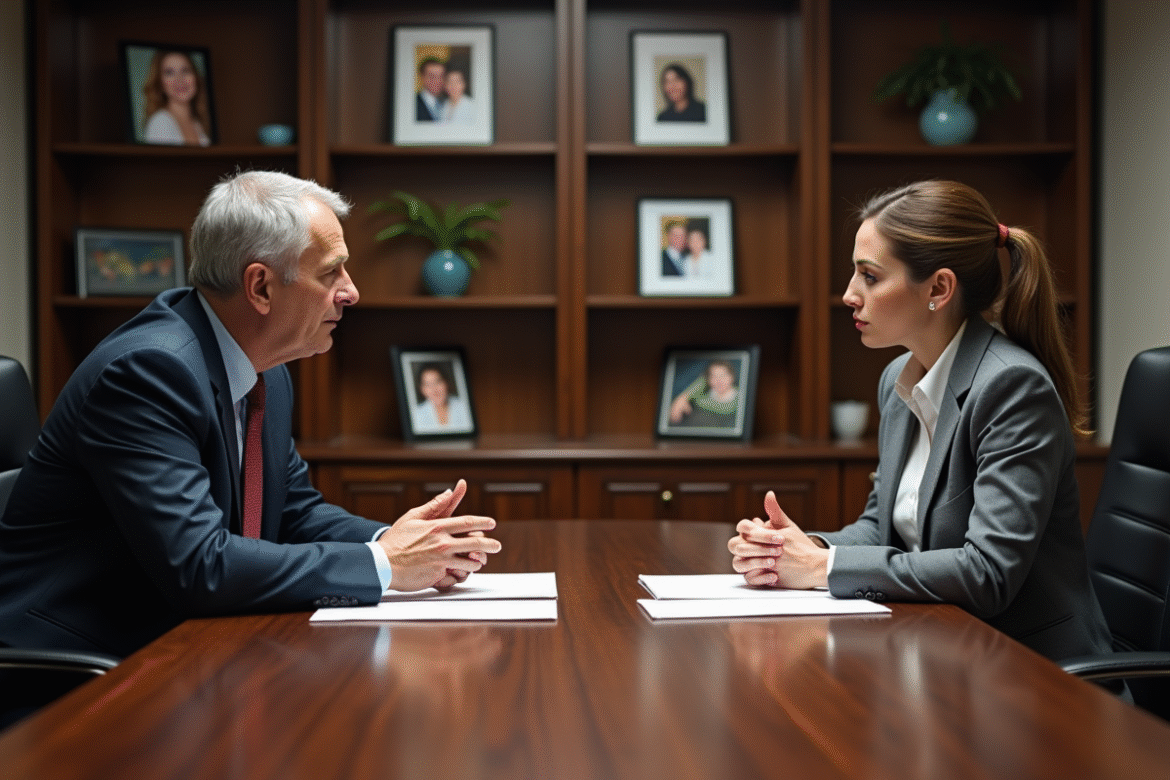 Homme et femme d affaires en réunion dans un bureau